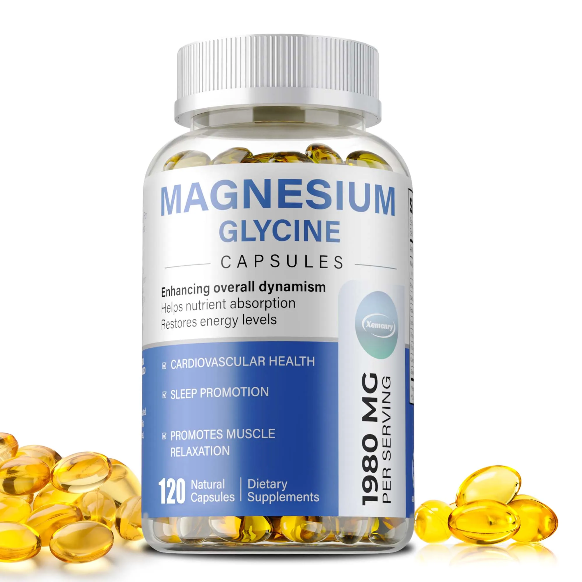 

Капсулы с глицинатами магния - поддерживают мышцы, сердце, нервы и кости, поддерживают релаксацию