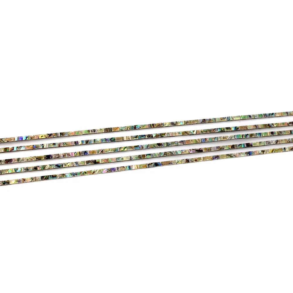 2 peças de moldura de guitarra em concha de abalone colorida para acessórios de guitarra acústica, largura 1,5 mm