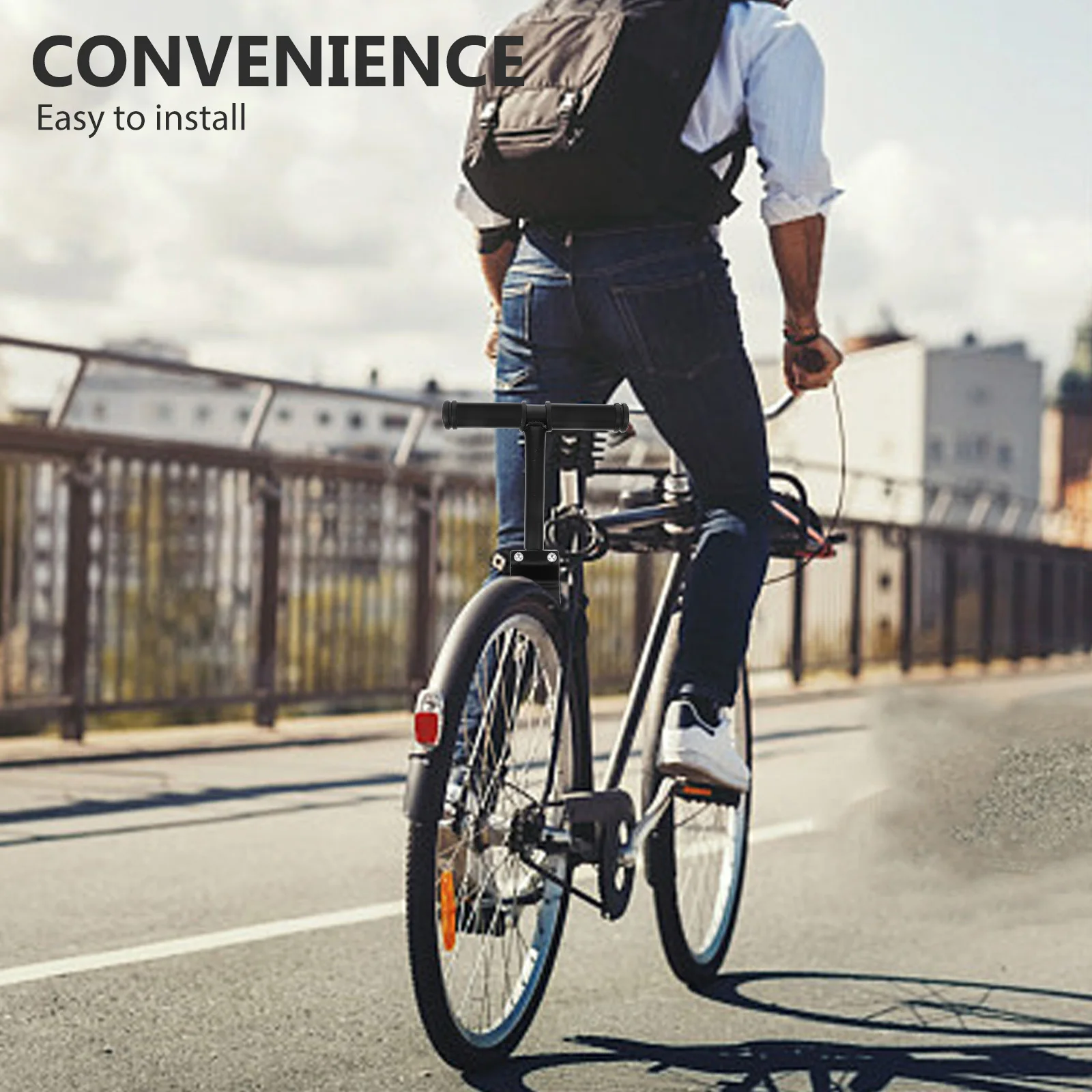 

Back Row Children's Rear Seat Armrests Mountain Kid Iron Handles Childrens Bike