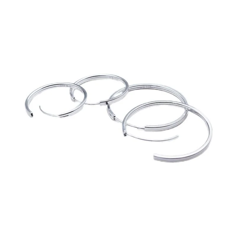 Neue modische Creolen für Damen, luxuriöser Qualitätsschmuck, Großhandel, Trendschmuck, 30–60 mm, ALC009 – Detail 5