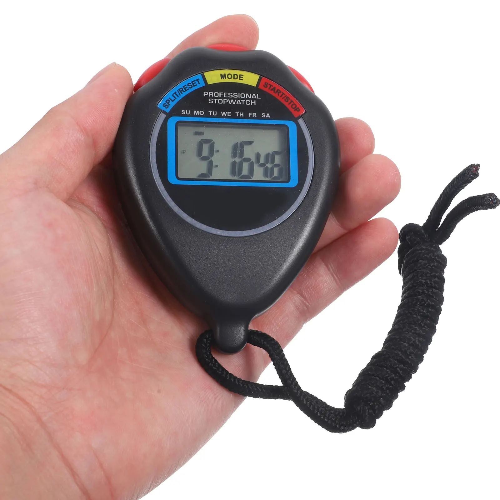 

SUPVOX 2Pcs Digital Stopwatch Timer with USB Charging Alarm Clock Sports Watch Display Wall Timepiece for Fitness