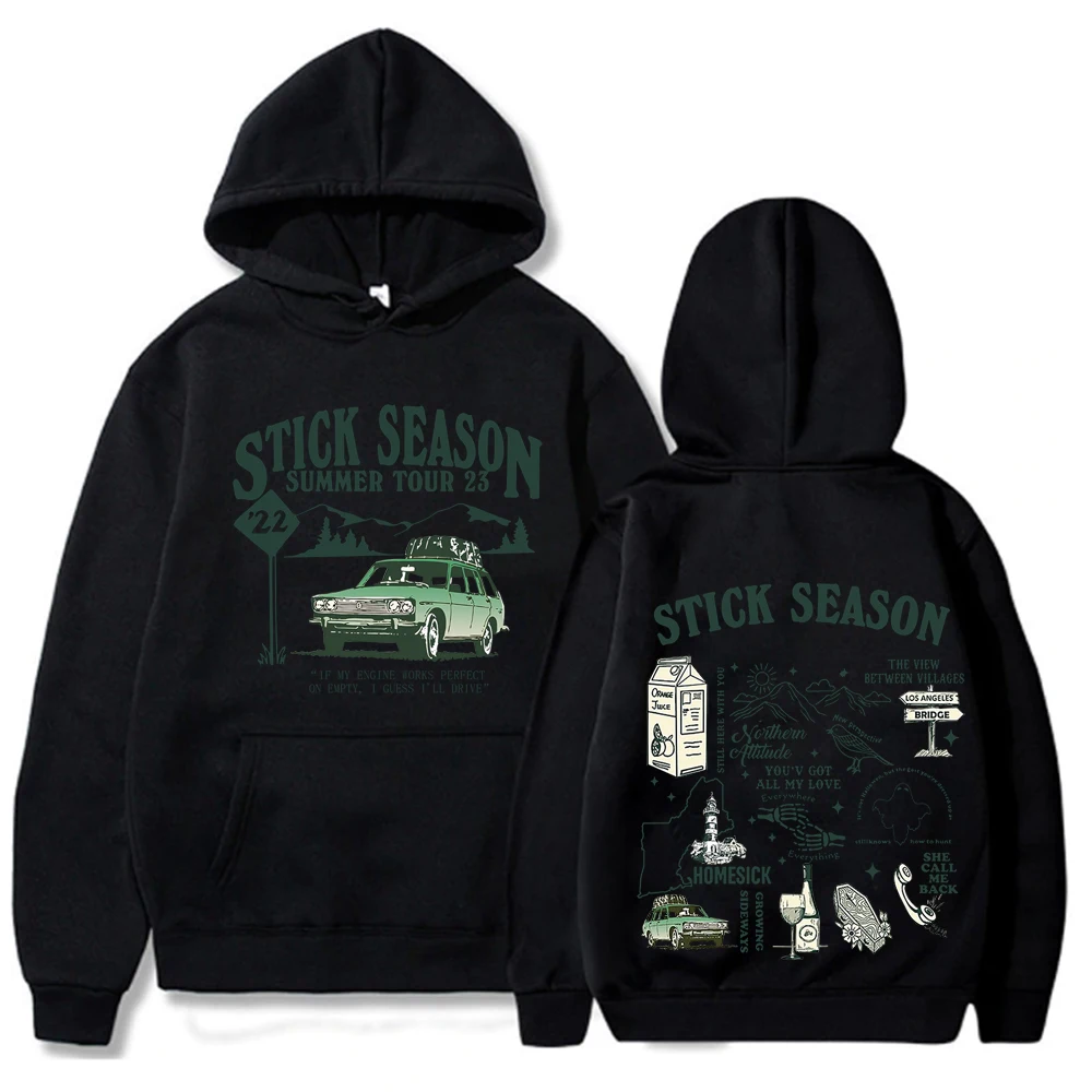 Stick Season We'll All Be Here Forever Hoodies Ka-Han Folk Pop Music Hoodie for Man Woman Autumn and Winter