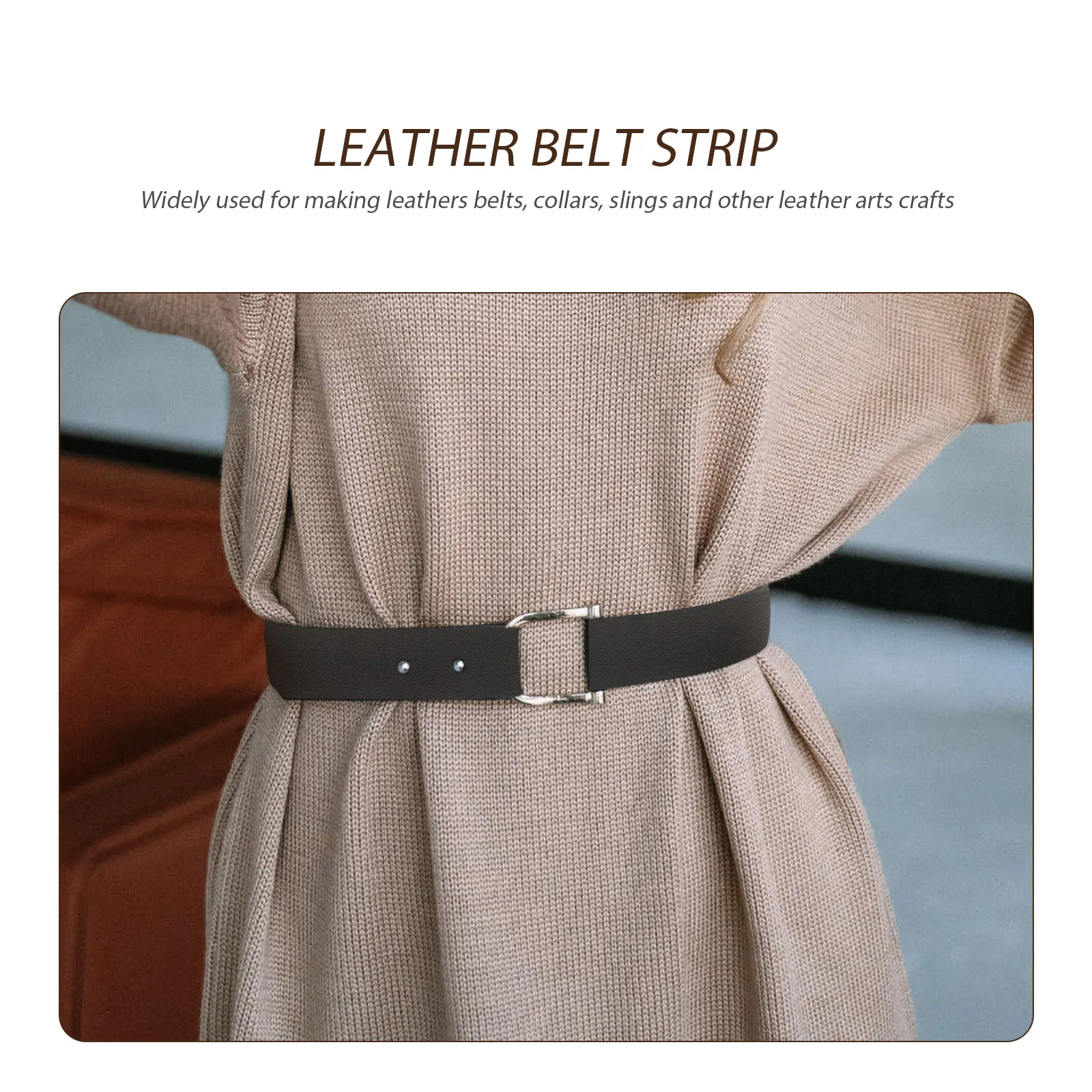 

1 Roll Genuine Strap Diy Pet Collar Watchband Bag Sling Craft Material Durable Solid Color Strips For Belt Bracelet