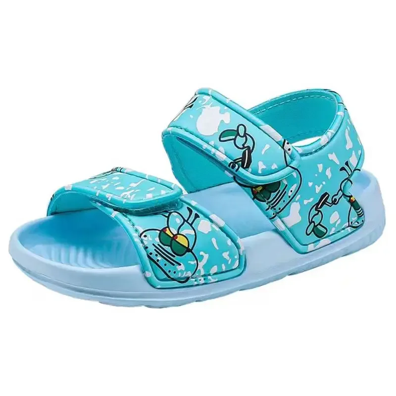 Sandales d\'été pour bébés garçons, chaussures de plage non ald Spider Man, pantoufles respirantes et imperméables pour enfants