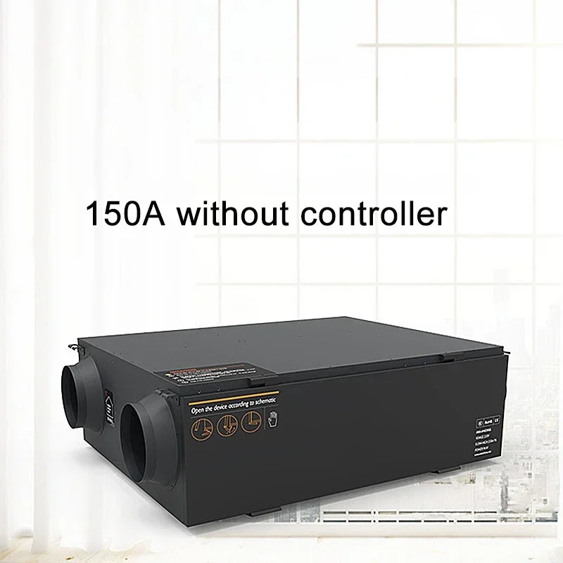 W ifi 250㎡/h House  Fresh Air System for Ventilation Central Air Purifier System Heat Recovery System Recuperator