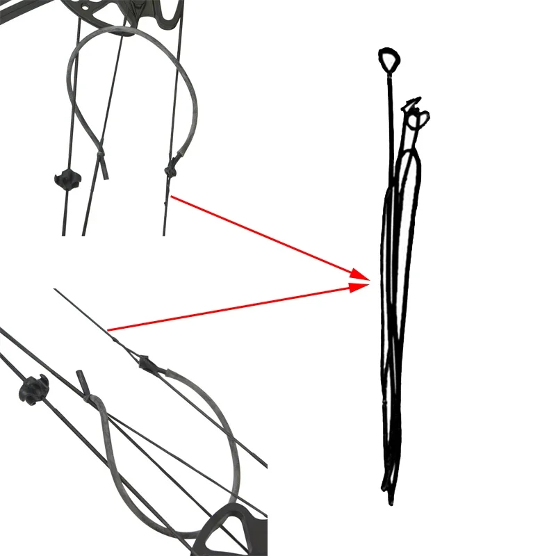 1 шт., сменная нить для стрельбы из лука KAIMEI QIN/KAIMEI HAN/M125