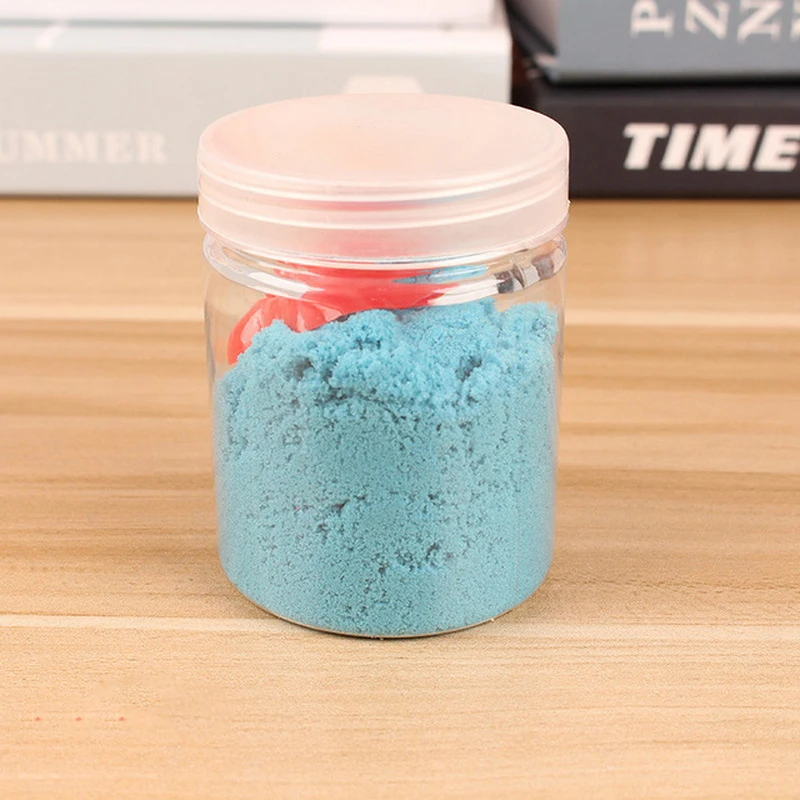 1 ขวดทรายเครื่องมือผ้าฝ้ายสีทรายของเล่นเด็กของเล่นต่อต้านความเครียด DIY ทรายทําด้วยมือปริศนาของเล่นยาง Clay