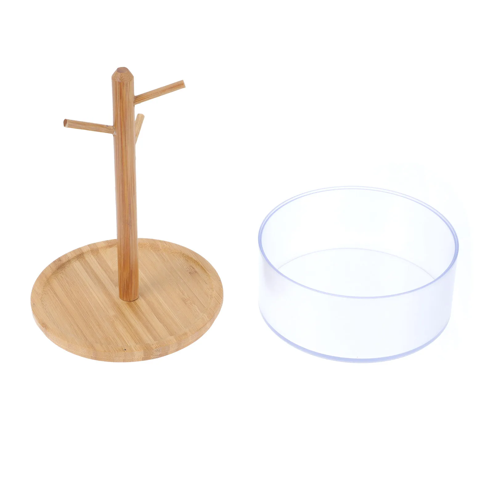 

Подставка для украшений с круглым основанием и дизайном в виде ветвей, настольный органайзер, держатель для ожерелий, подставка для серег, полка для колец, хранение мелочей