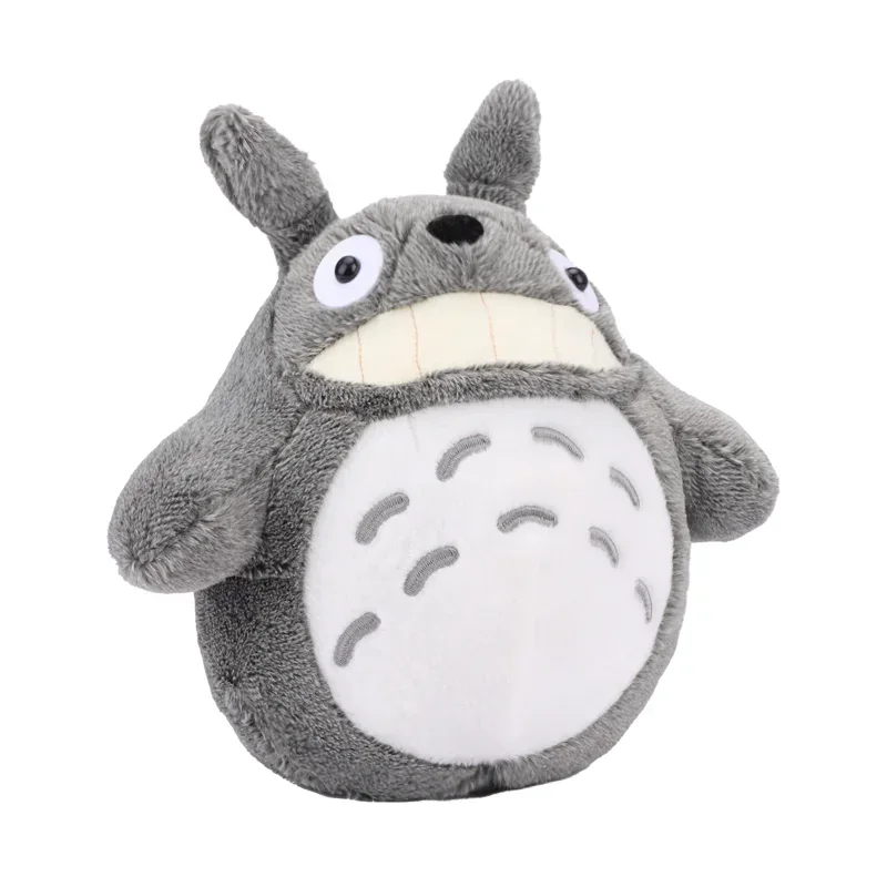 Peluche de chat Rick à dents nues, mignon et doux, dessin animé autour d'un compagnon de couchage amusant pour enfant, mon voisin Totoro