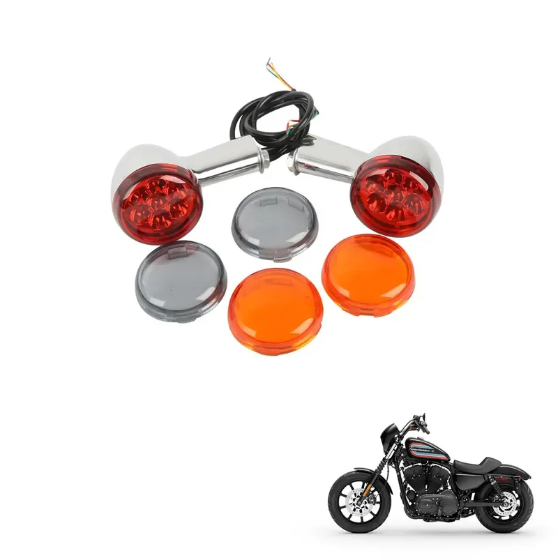 

Для Harley Sportster 883 Iron XL1200 48 Roadster Custom Super Low 1992-2023 задний янтарный светодиодный указатель поворота для мотоцикла