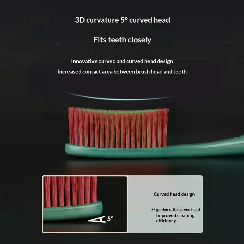 5 Pack Soft Bristle Manual Toothbrushes Non Slip Handle Deep Cleaning For Daily Oral Care Family Use
