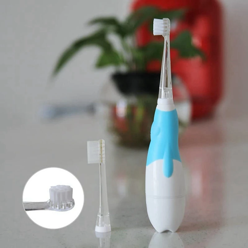 12PCS For Seago Children Sonic Electric Toothbrush Battery Power Waterproof IPX7 Replaceable Dupont Brush Head