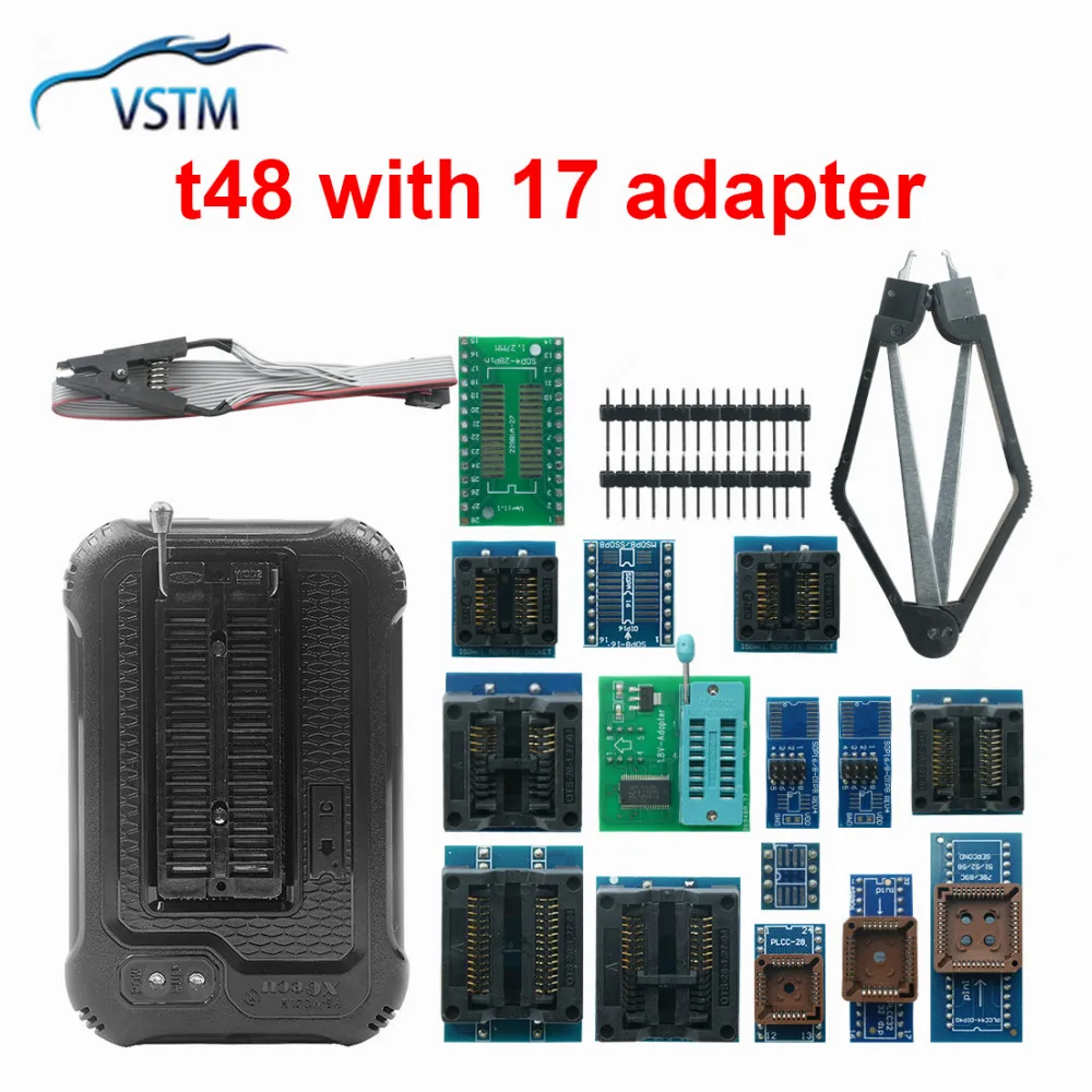 Original T48 programmer For EPROM T48 [TL866-3G] Programmer with 17 adapter Better Than TL866II Plus