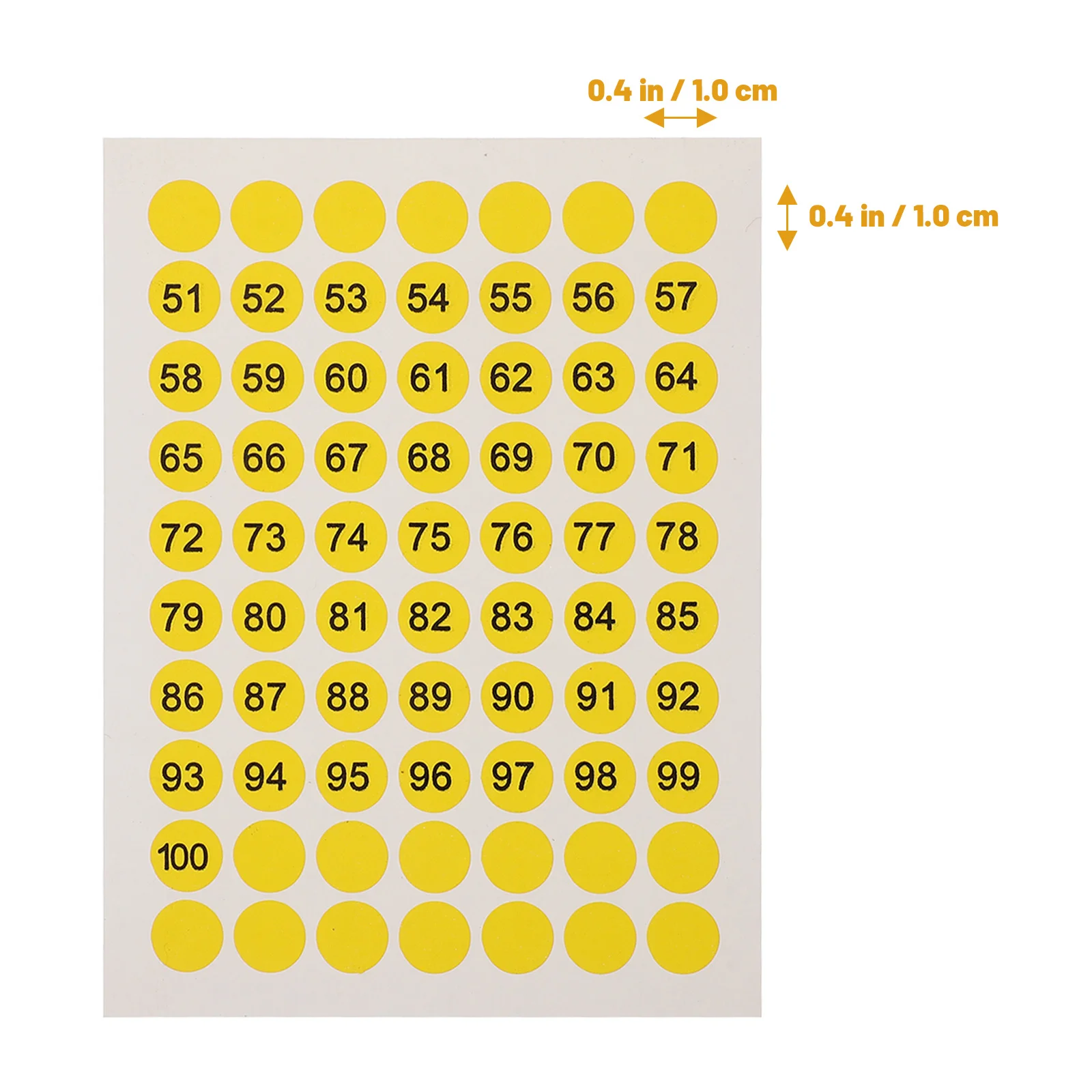 10 Sheets Round Digital Number Stickers Multi-Use Adhesive Number Labels for Office Classroom Organizing Identification