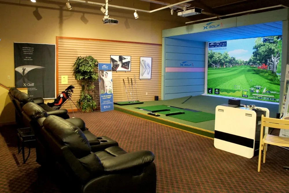 PGM indoor mini golf 3d screen golf simulator