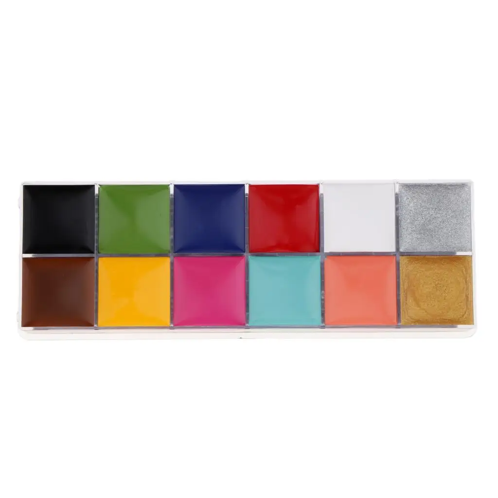 

12-цветная палитра для макияжа, коробка для макияжа для лица и тела