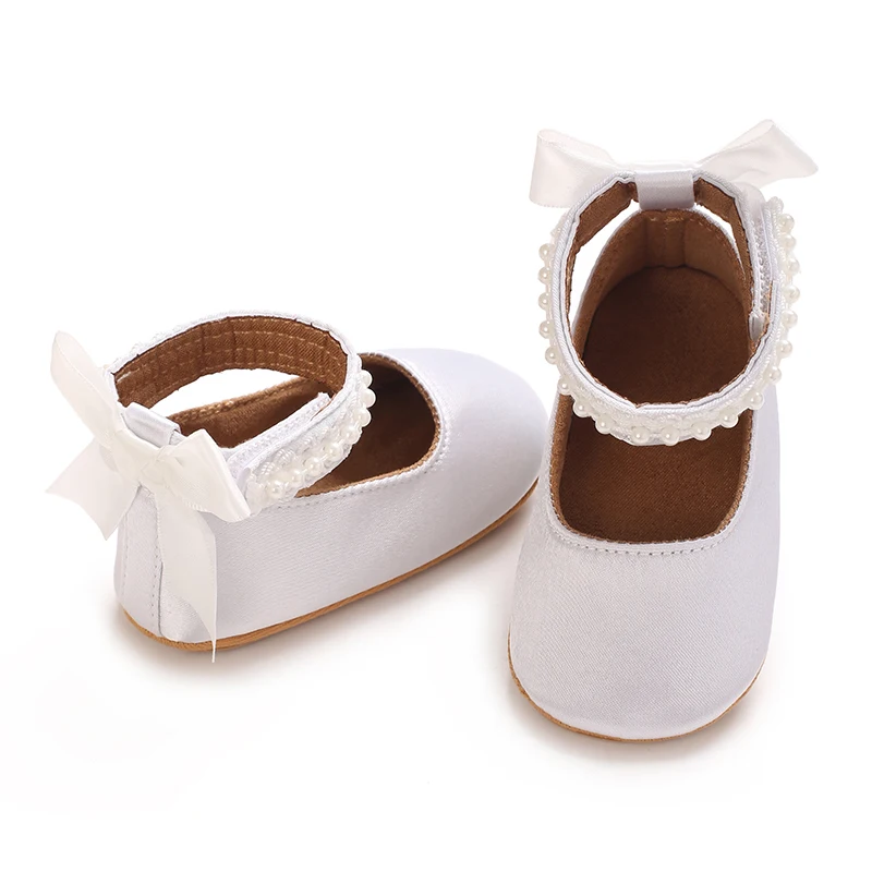 Mary Jane Flats für Kleinkinder, Mädchen, mit Schleife, rutschfeste, weiche Sohle, Prinzessinnen-Laufschuhe für Kleinkinder, Sneaker, Hochzeitskleid, Tanzschuhe – Detail 21