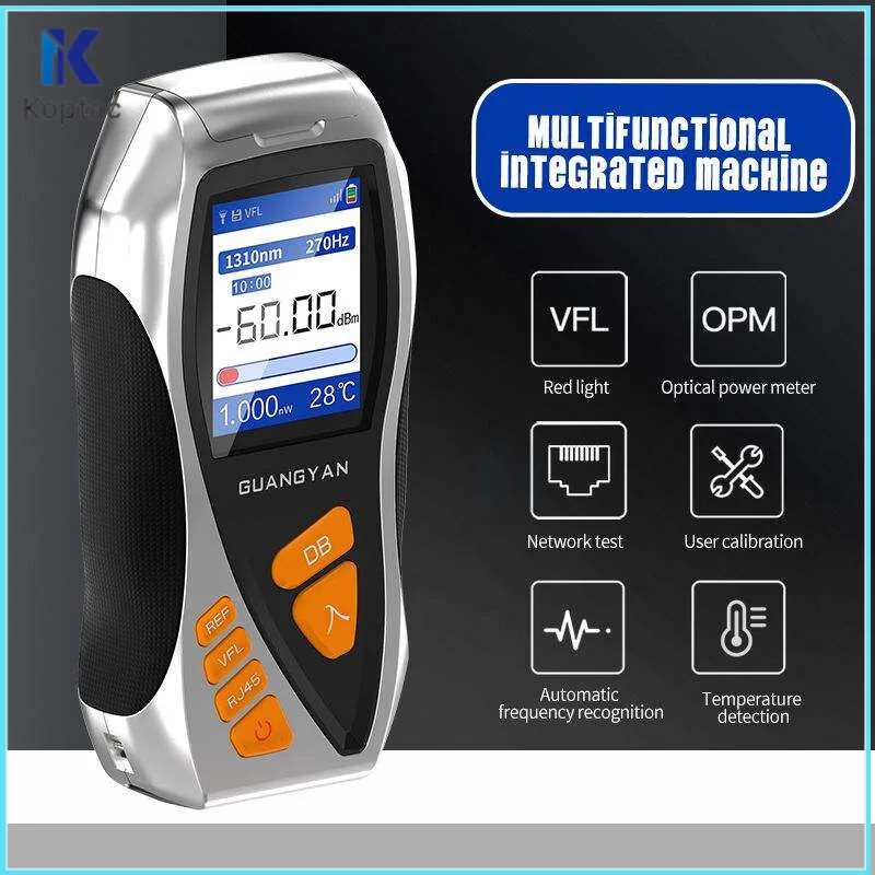 

Y9 Optical Power Meter Measurement Fiber Optic Visual Fault Finder Fiber Tester Rj45 Cable Dry battery OPM -70~+6dbm VFL 5KM