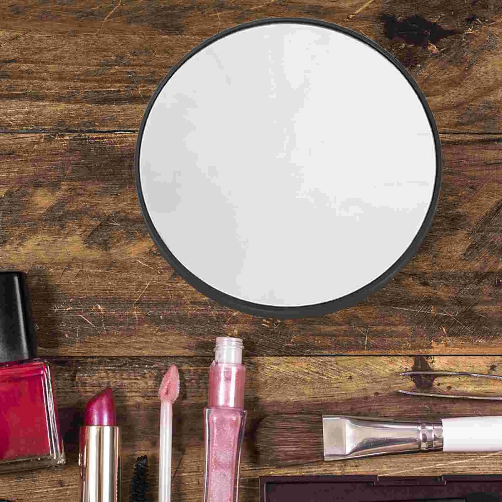 10x Mirror with Suction Cups Makeup Pocket Black Magnifying Glasses for Women