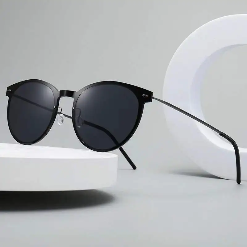 

2022 Retro Denmark Design Round Sunglasses For Women Gafas Men Anti-Glare Polarized Glasses Lightweight Screwless Original Box