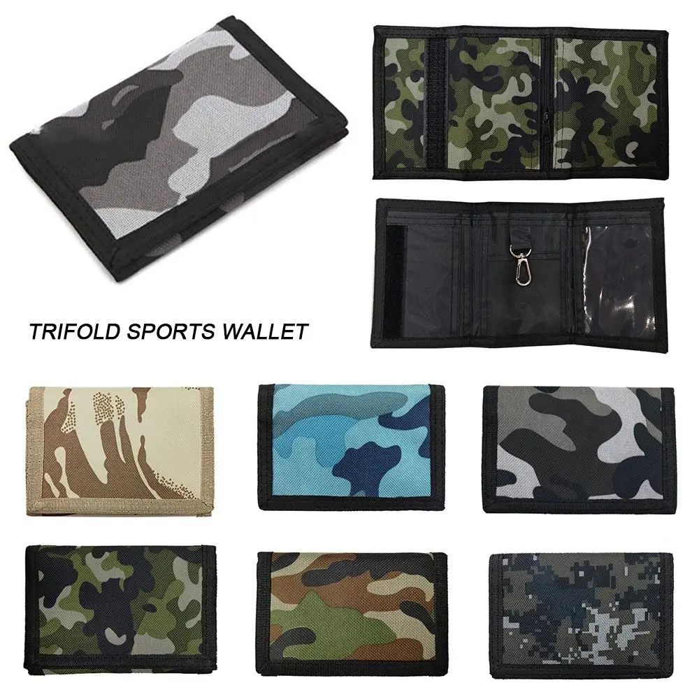 Gifts Multifunctional Slim Wallet with Zipper Classic Travel Coin Purse Women Man Outdoor Trifold Sports Wallet