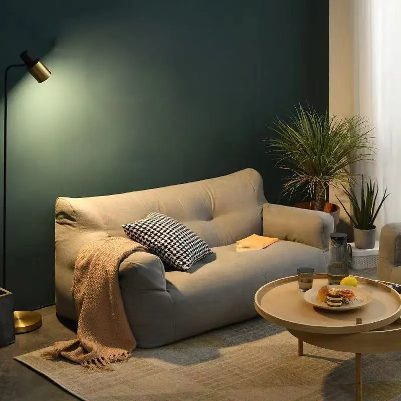 

#Good Selling Optional Color Comfortable 2 Seater Sofa Fabric Sofa Beanbags for Living Room