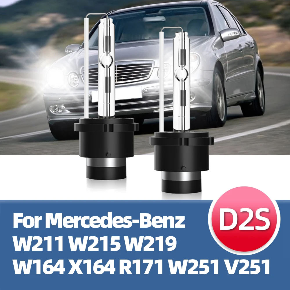 

LSlight 2PCS D2S 35W Car HID Xenon Headlights 6000K Replacement Bulbs For Mercedes-Benz W211 W215 W219 W164 X164 R171 W251 V251