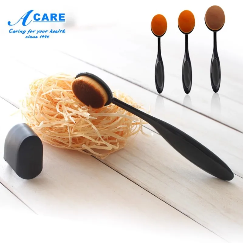 DX01/Foundation BrushA1PQ0-سهلة الاستخدام صغيرة الحجم مع غطاء للمبتدئين فرشاة الأسنان المحمولة نوع غسول التمهيدي فرشاة ماكياج