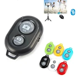 Mini appareil photo compatible Bluetooth, télécommande, obturateur photo, bouton de certes, téléphone Selfie pour smartphones IOS et Android