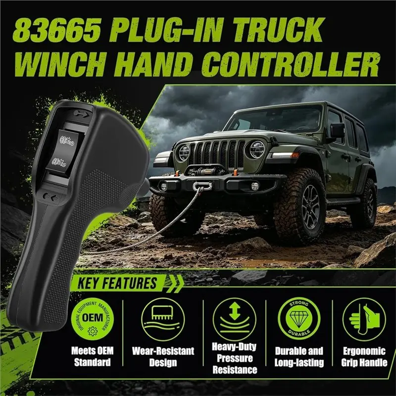 A48P-83665 Plug-In Truck Winch Hand Controller For Warn M8000 M10000