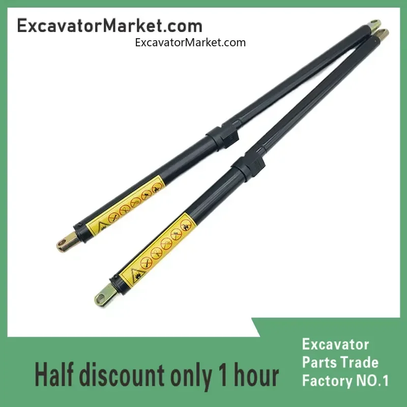 For Yuchai Yc35 60 85-6-8 Rear Cover Support Rod Rear Cover Gas Spring Top Support Rod Excavator Accessories High Quality