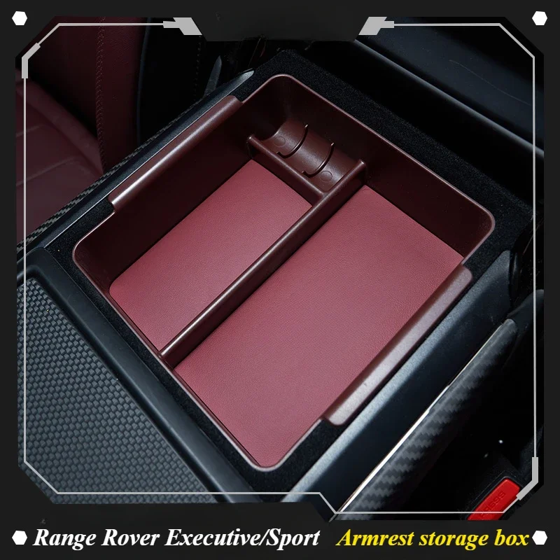 For Range Rover Executive Storage Box Range Rover Sport Central Control Storage Box Armrest Box Interior Decoration Supplies