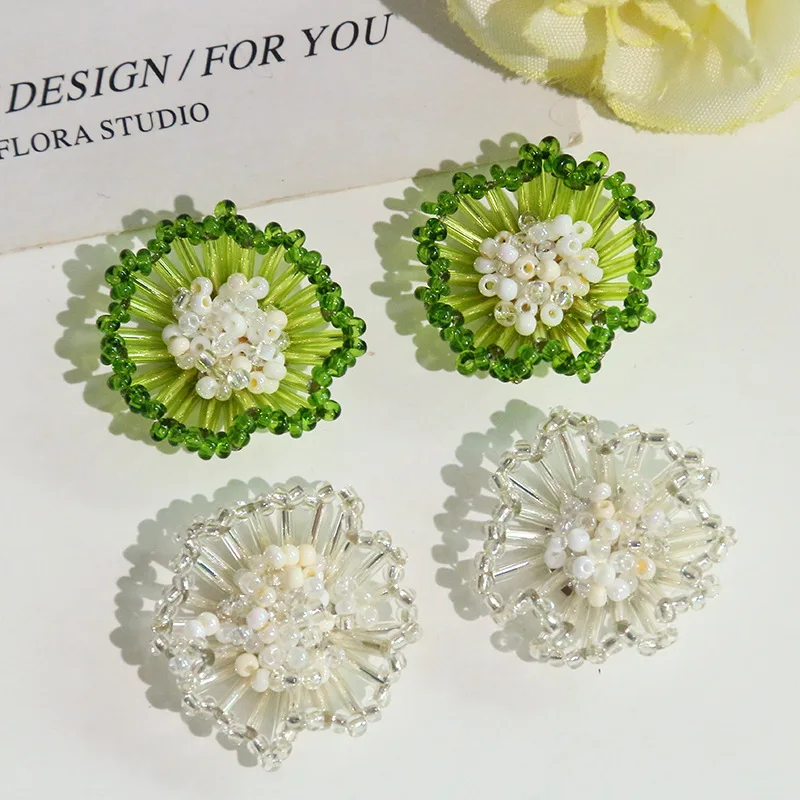 Shoe Charm 1 Piece Tube Bead Hollow Daisy Vintage Premium DIY Side Clip Clogs Jelly Clear Crystal Decor for Women