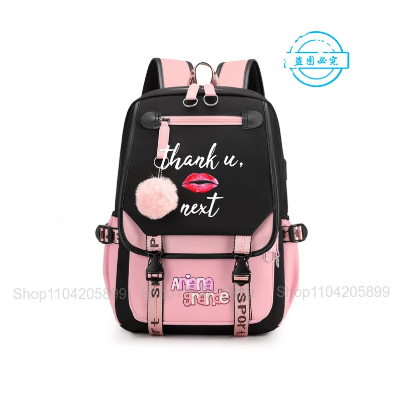 

Ariana Grande Backpack Student School Bag Boys Girls Mochilas Daily Campus Bookbag Casual Portable Rucksack