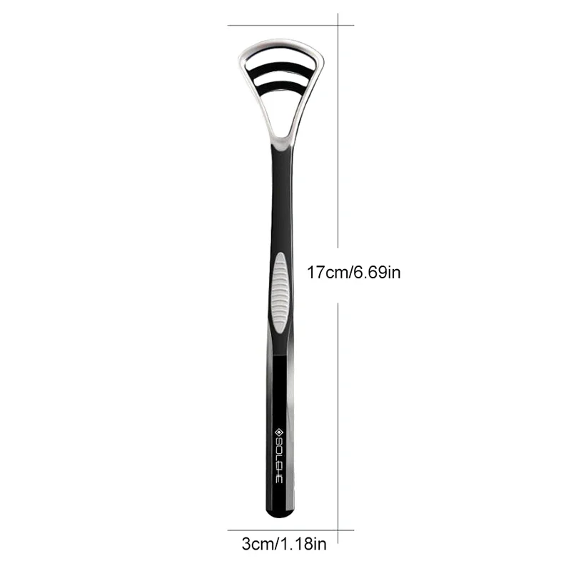 Dual Uses Tongue Scraper Cleaners Reusable Oral Health Cleaning Brush Hygiene Care Toothbrush Mouth Fresh Breath Scraping