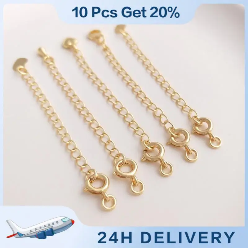 Jewelry Making Enhance The Length Of Your Jewelry Crafted With Care Gold-plated Chain For Bracelets And Necklaces