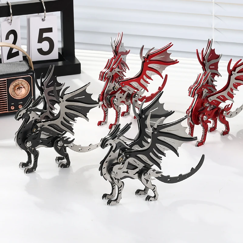 MOKR Mo Yi طويل ثلاثية الأبعاد بازل قطع معدنية لعبة أطفال لتقوم بها بنفسك تجميع نموذج عيد الميلاد السنة الجديدة هدية عيد ميلاد التعليم التدريب