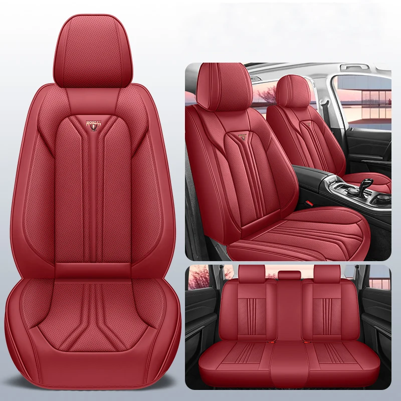 

5PCS PU Leather Car Seat Covers For Ford Explorer Fusion Ecosport Mazda 2 3 BK BL CX5 CX30 6 GG GH CX3 Auto Interior Accessories