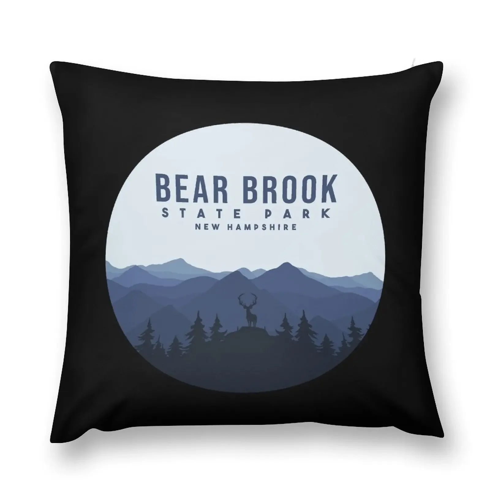 Bear Brook State Park New Hampshire Throw Pillow Cushions For Decorative Sofa Plaid Sofa pillow