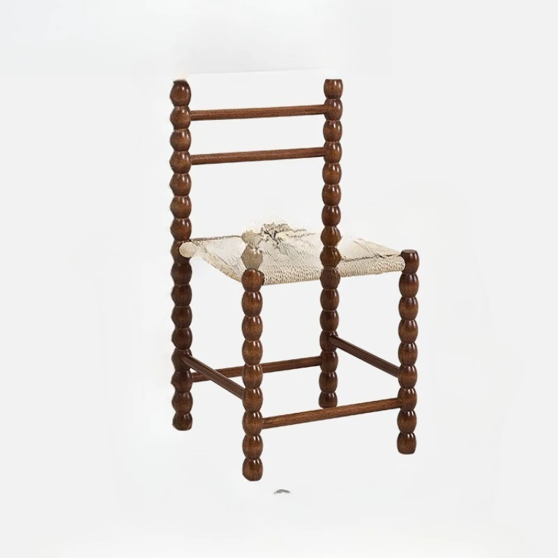 

Nordic, solid wood, woven, dining chair, household, small apartment, wabi sabi