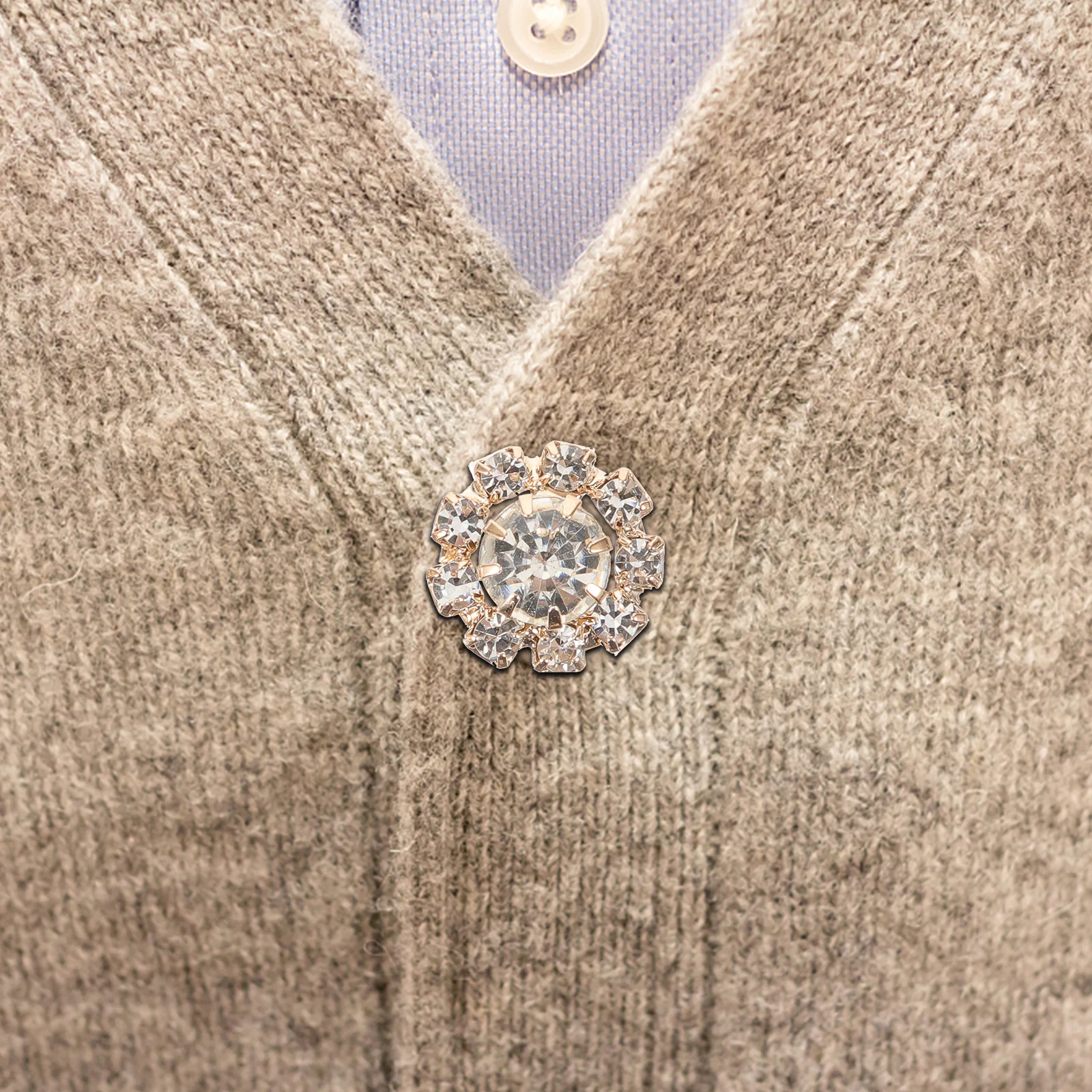 

50Pcs Rhinestone Buttons Crystal Embellishments for DIY Crafts Wedding Bridal Headpiece Jewelry Making Accessories