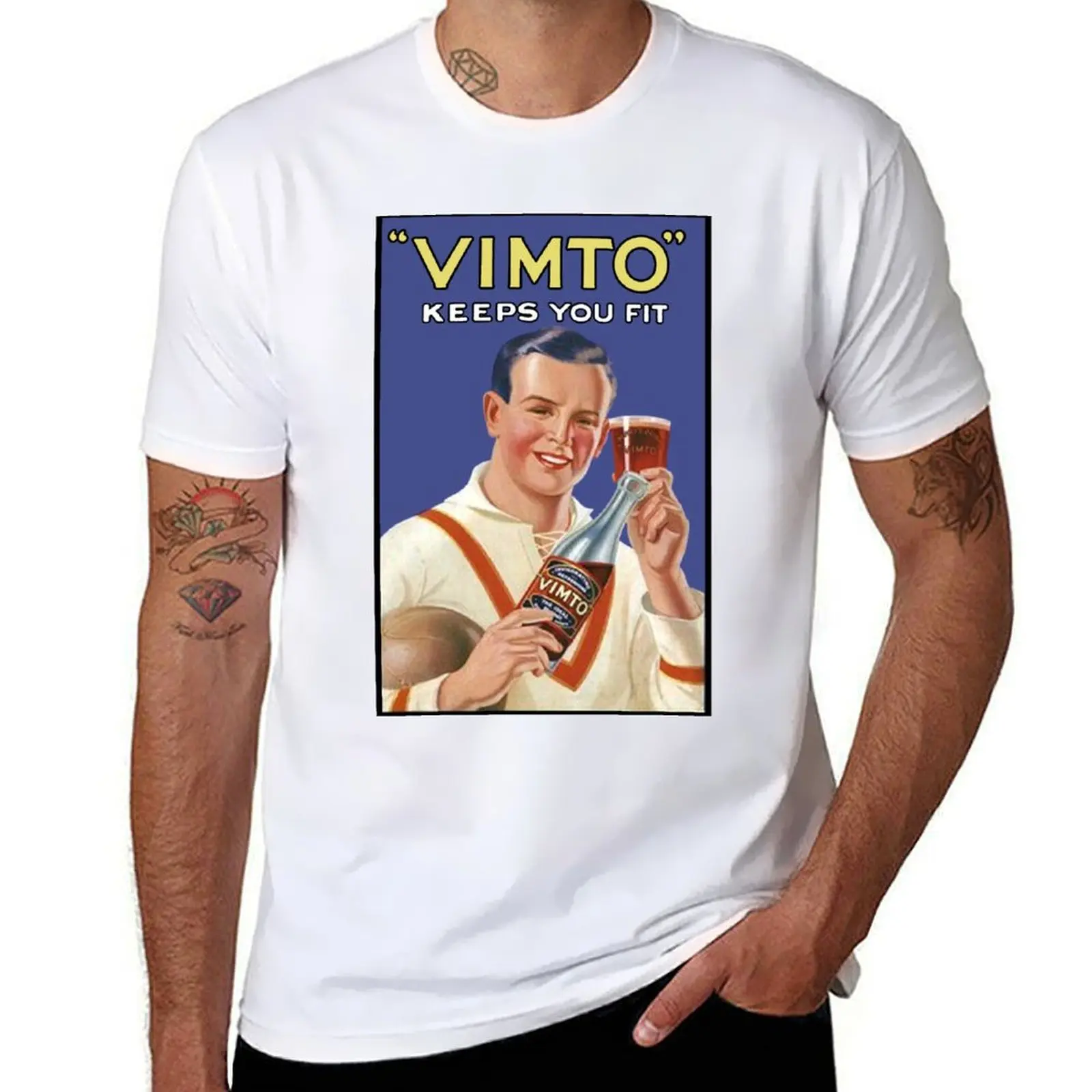 Vimto Squash Cordial English Vintage ad T-Shirt anime t shirts oversize funny t shirts dark humor g man t shirts for men T-Shirt