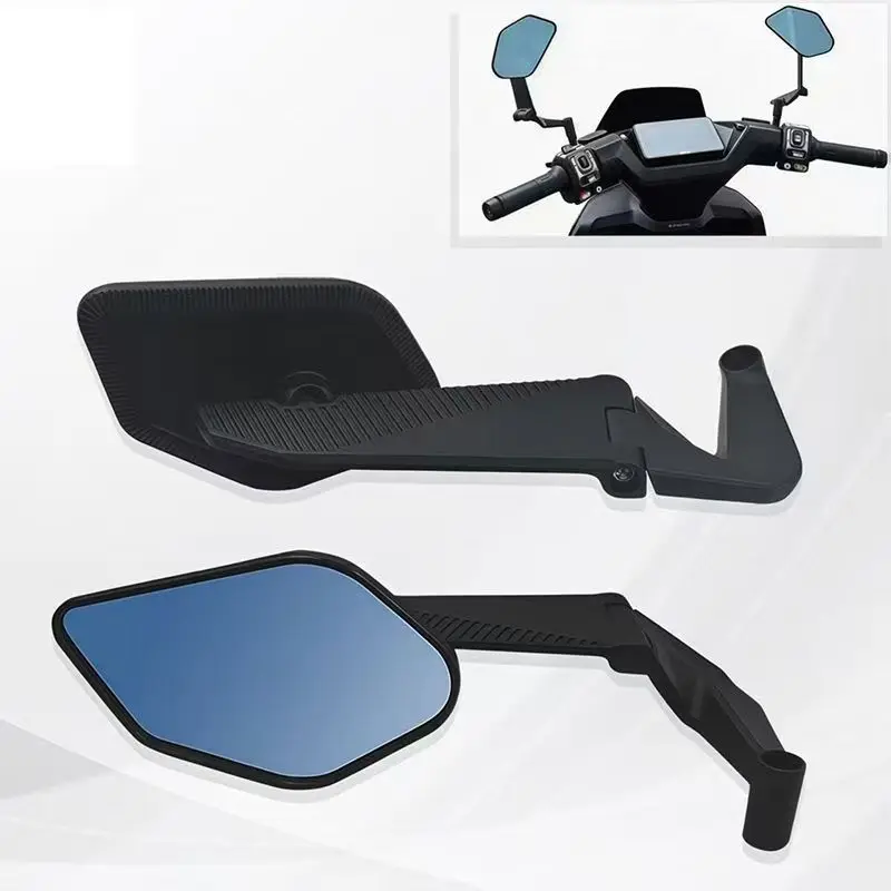 Foldable Wind Wing Rearview Mirrors, 360° Adjustable Universal Side Mirror For Motorcycle Electric Scooter Modification Parts