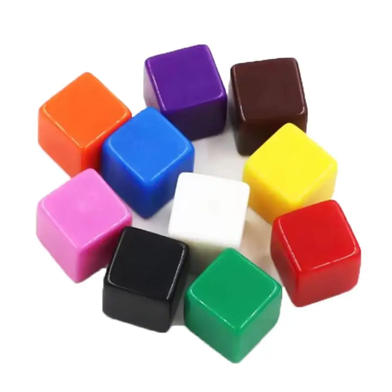 30/20/10PCS Blank Dice 16MM Counting Cubes Educational Learning For Sorting, Counting, Classrooms, DIY Fun Teaching Supplies