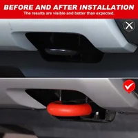 TPE para Ford Ranger Ranger 2023 + gancho de remolque de hierro para coche gancho de remolque delantero de rescate accesorios exteriores decorativos protectores 2 uds