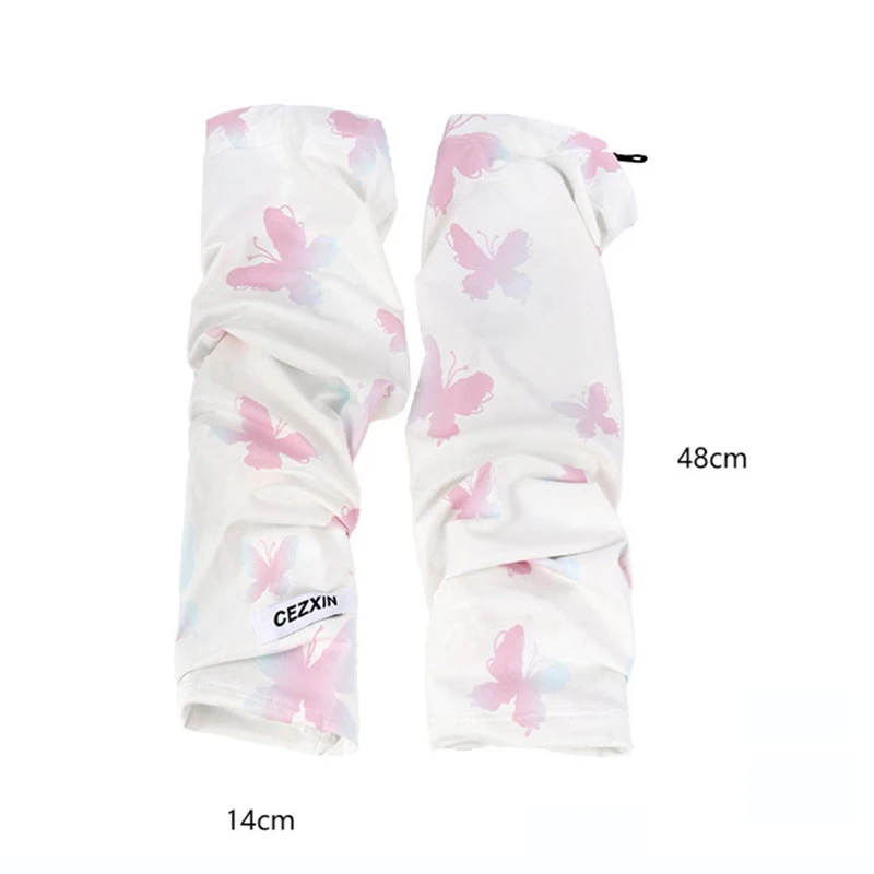 Manicotti con Stampa Farfalle, Protezione UV, Rinfrescanti per Guida, Ciclismo, Camminata Estiva, per Donne, Moda e Viaggi