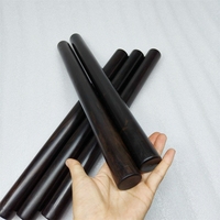 Purple Sandalwood Natural Ebony Round Rod Handmade DIY Ebony Wood Polished Wooden Collection