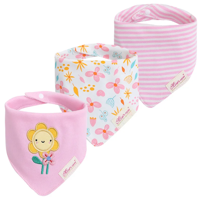 

Cotton Cartoon Baby Bibs 3pcs Bandana Set Triangle Newborn Infant Boys Saliva Towel Baby Burp Cloth Drool Bibs Dropshipping