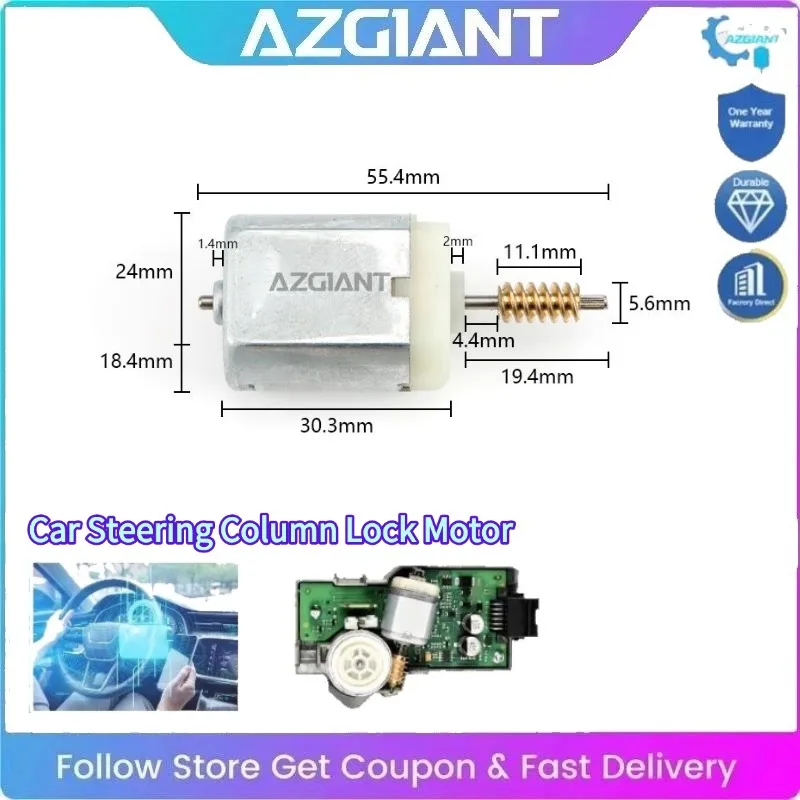 

AZGIANT Car Steering Column Lock Actuator Motor Auto Accessories for 2013-2018 Toyota Yaris NCP150 NCP151 NSP150 NSP151 NSP152