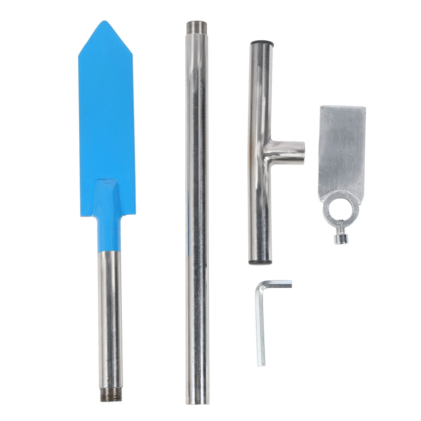 Dibble Bar Planting Tool Portable Easy To Assemble Detachable Stainless Steel T Handle Tree Planting Bar Garden Shovel